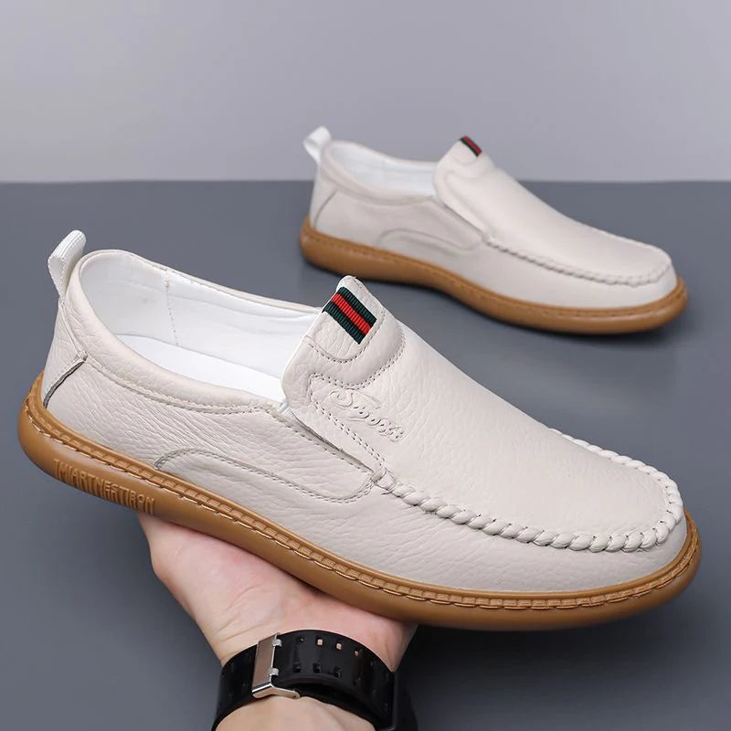 Erkekler için Nefes Alabilen Ortopedik Dana Derisi Ayakkabılar